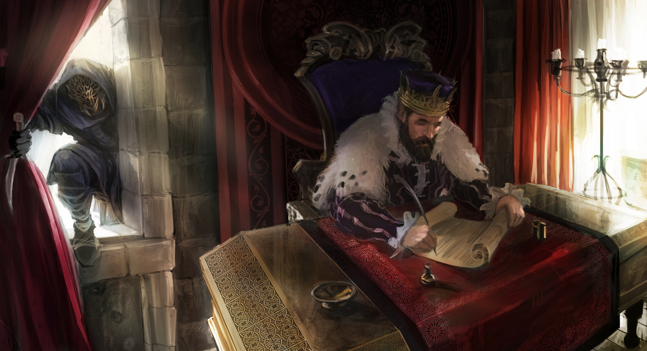 Assassin creeping through window